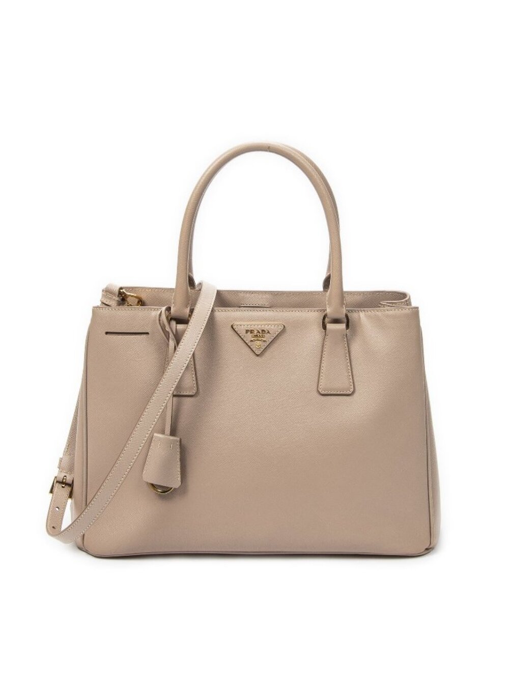 Prada Executive Tote Bag Light Pink Saffiano Leather